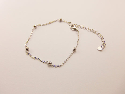 PULSEIRA BOLINHAS PLATINA