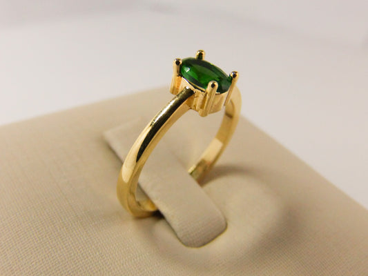 ANEL PEDRA OVAL COLORS VERDE