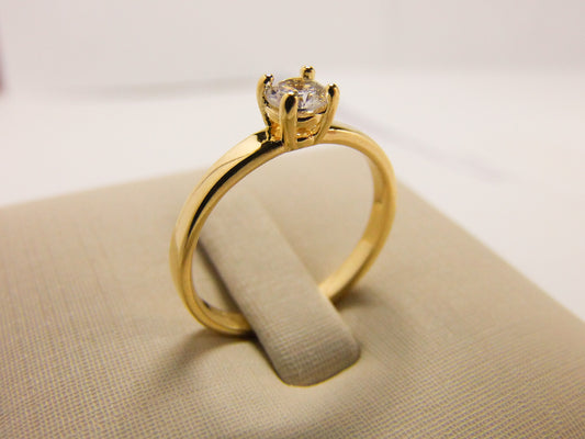 ANEL SOLITÁRIO ZIRCÔNIA