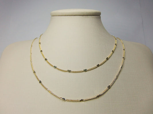 COLAR DUPLO CORAÇÃO CHAPINHA