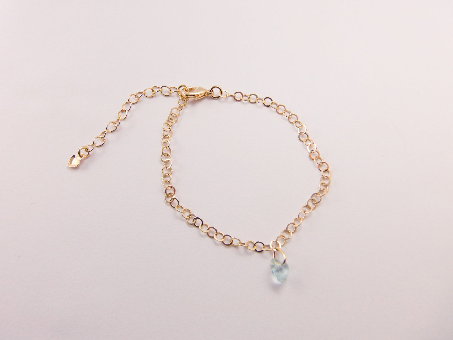 PULSEIRA ELOS PINGENTE CORAÇÃO AZUL