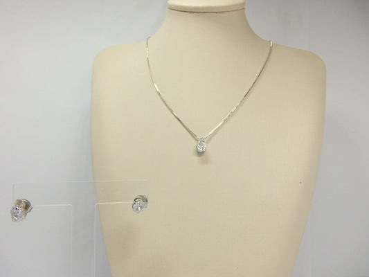 CONJUNTO GOTA CRISTAL PLATINA